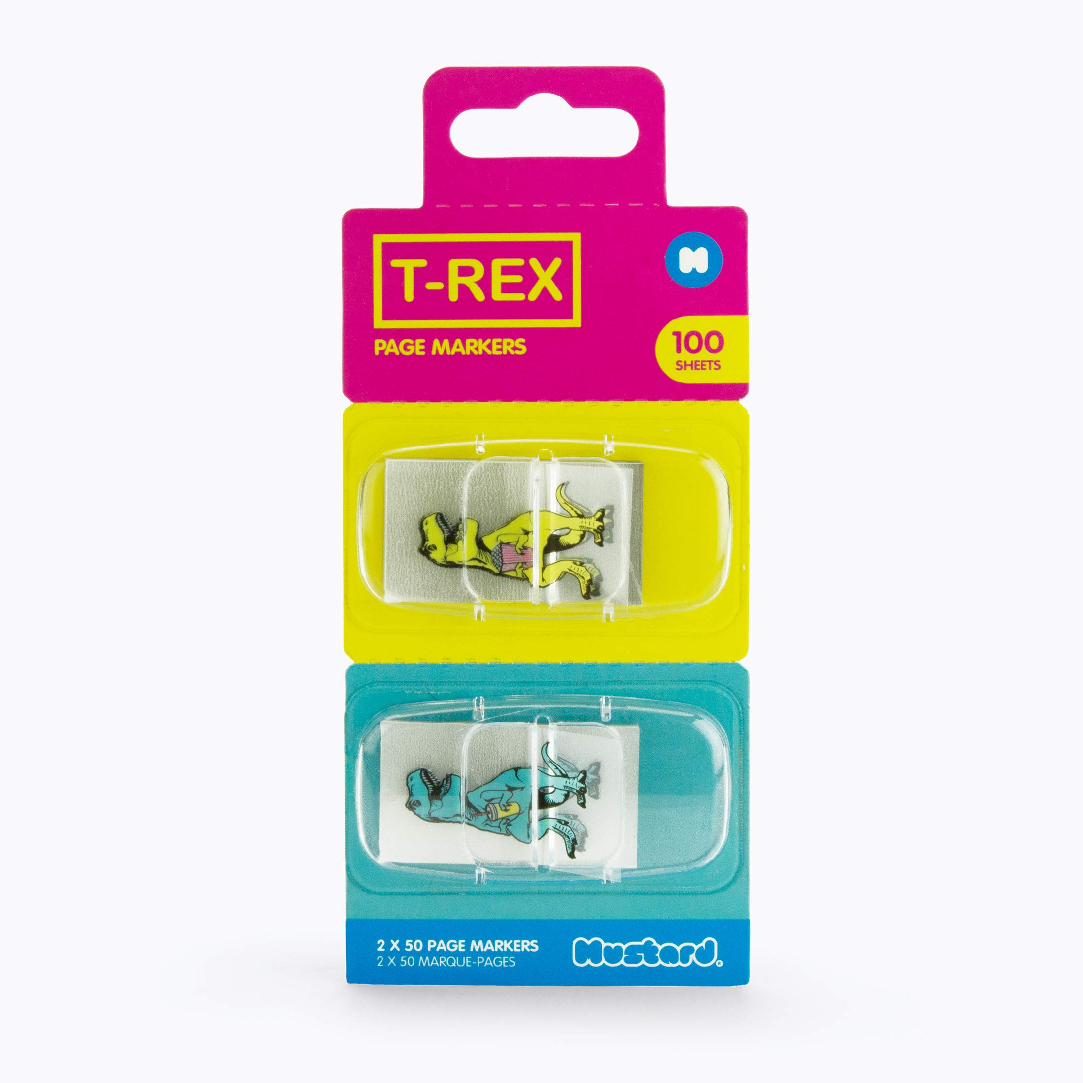 Mustard T-Rex Page Markers (M16118) : Amazon.sg: Office Products